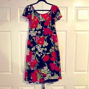 Sheer floral dress 👗